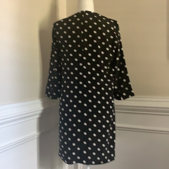 Black and cream polka dot silk dress by C. Wonder - Picture 4 of 4